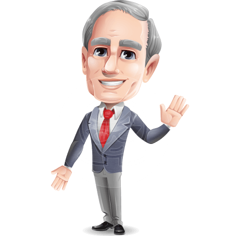 Mature Businessman Character Animator Puppet